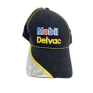 Mobil Delvac Collection Hat Chrome Trim Racing Trucker Baseball Cap